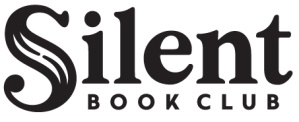 Logo mit dem Schriftzug „Silent Book Club“ Logo mit dem Schriftzug „Silent Book Club“